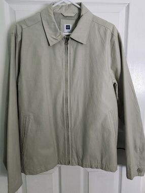 Brand New GAP Men's Khaki Zip-Up Jacket